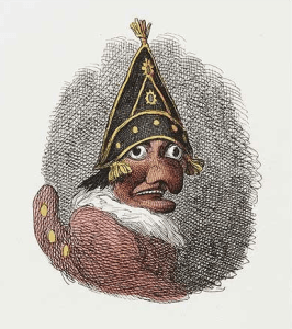 El Punch de Cruikshank, con la mirada perdida.